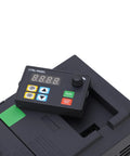 Heavy Duty 7.5KW VFD 3 Phase Input 3 Phase Output 0 To 400 Hz Controller With Vector Control Inverter For CNC Machines And Motor Speed Regulation front control panel