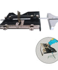 Electric Hot Knife Cutter With Slotting Tool And Replacement Parts Wear Resistant Metal Build Built In Ruler For Precise Small Cutting Projects Smooth Glide Sled Pro Grade Easy DIY Tool G07 with metal ruler and slotting guide