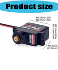 Compact Digital Servo Motor With All Metal Gears Kicking Serious Butt In Torque For Rc Cars Gimbals And Miniature Robots showing dimensions and details.