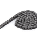 Heavy Duty Carbon Steel Roller Chain Half Meter Length Perfect For DIY Robotics Projects And TETRIX FTC FRC Builds with strong links.
