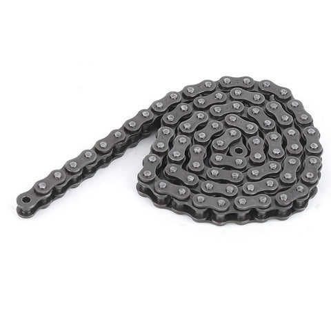Heavy Duty Carbon Steel Roller Chain Half Meter Length Perfect For DIY Robotics Projects And TETRIX FTC FRC Builds with strong links.