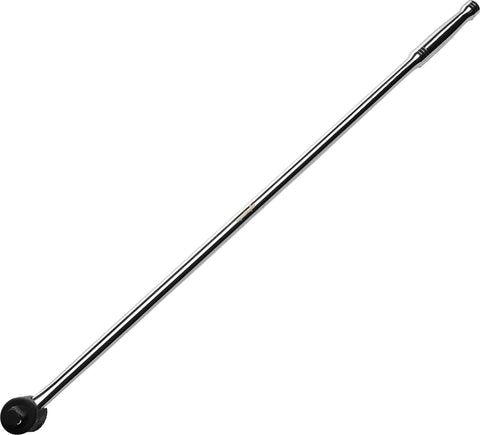 Three Quarter Inch Drive Breaker Bar 40 Inch Length CRV Steel Heavy Duty Tool For Loosening Stubborn Lug Nuts 180 Degree Flex Head Chrome