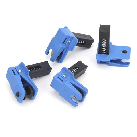 4 Piece Oil Pipe Clamp Set For Auto Repair And Maintenance, Vertical Hose Clamp For Brake Lines, ABS Plastic Construction