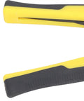 Jauarta 5-In-1 Automatic Wire Stripper Tool for Electricians Heavy Duty Crimper Cutter And Peeler Pliers - close-up of yellow handle grips