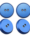 Blue Aluminum Jack Pad Adapters With Bulletproof Build And Drop Dead Simple Fitment Safeguards Factory Frame Racks From Gouges For Porsche Chevy Corvette C6 C7 Four Pack set of four.