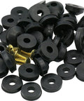 48 Piece Faucet Washers And Brass Bibb Screws Assortment For DIY And Professional Repairs With Flat And Beveled Washers For Plumbing