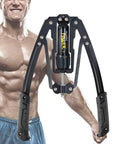 Twister Arm Exerciser With Adjustable Hydraulic Resistance From 22 To 440 Lbs For Fast Home Workouts, showing sturdy black steel frame.