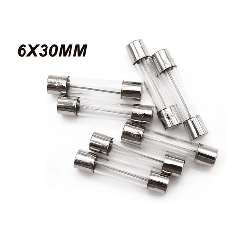 6x30mm fuses for 24 Value Glass Fuse Kit With 180 Pieces Fast Blow 250V Assortment For Holiday Lights Mini LED Decor