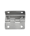 Heavy Duty Ball Bearing Door Hinges Set of 10 Tri Fold Hinges for Vintage Wooden Chests and Cupboards Stainless Steel Build With Quiet Close and Smooth Operation Tough as Nails for Everyday Use, stainless steel hinge close-up