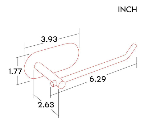 Dimensions diagram of Self Adhesive Stainless Steel Towel Ring Holder For Kitchen And Bathroom No Drill Mount Anti Rust SUS 304 Towel Bar