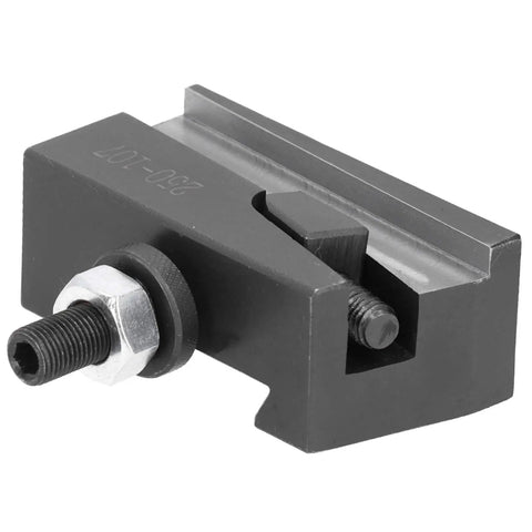250 107 Quick Changing Tool Post Holder Built Tough For CNC Lathes High Carbon Steel Machining Fixture For Metalworking Heavy Duty Lathe Accessory High Strength Industrial Grade, side view