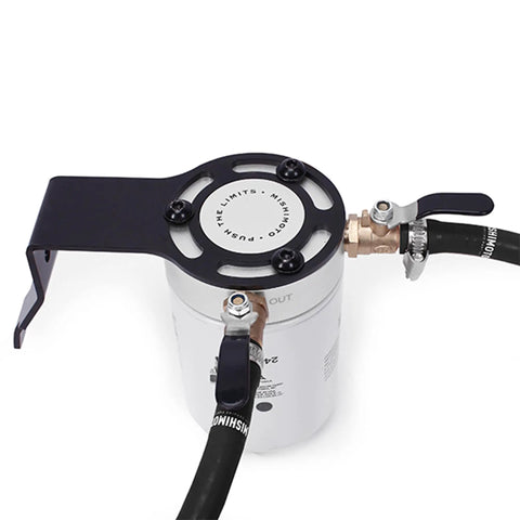 Heavy Duty Coolant Filter Kit For Ford 6.0L Powerstroke 2003 Through 2007 with CNC machined bracket and brass valves.