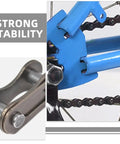 Heavy Duty Steel Chain Link Connectors 20 Pack Quick Swap Couplers For Single Speed And Folding Bikes showing a connector on a bicycle chain.