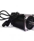 Front view of a black 90ST-M04025 AC servo motor with metal housing and protruding shaft