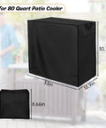 Patio Cooler Cart Cover Fits Most 80 Quart Rolling Carts Waterproof And Dustproof Outdoor Shield For Outdoor Bar Carts Weatherproof Protection 33L By 19W By 31H Inches Includes Storage Bag