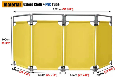 Heavy Duty Expandable Mobile Barricade With Quick Fold Portable Pedestrian Barrier Gates For Shopping Malls Bus Terminals And Escalator Safety Lines with yellow Oxford cloth and PVC structure.