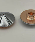 10Pcs Laser Cutting Nozzles, Double Chrome Plated, Heavy-Duty Copper Welding Nozzle for Raytools WSX Precitec Boci