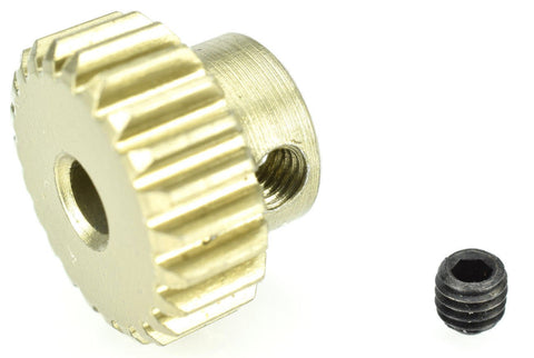 48 Pitch Aluminum Pinion Gear Set 9751 for RC Trucks and RVs fits 540 and 550 size motors 1/8 inch output shaft with screws