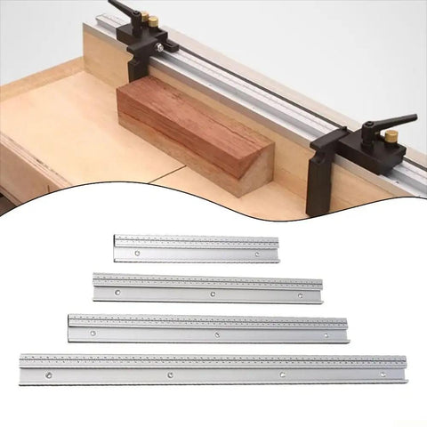 Aluminum Alloy 45 Type T Track With Scale Slot Miter Track for router table saw DIY woodworking jig fixture silver 60cm