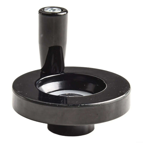 63mm hand wheel with 8mm bore and swivel handle for precise adjustments on milling machines and lathes, plastic and metal construction