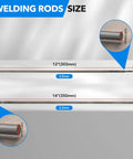 One Eighth Inch Carbon Steel Welding Rods For Stick Electrodes 4.5 Lb Pack Great For All Position Arc Welding On AC Power With Deep Penetration And Smooth Spray Transfer For Pro Welders, 3.2mm rod size