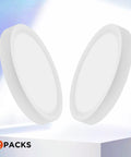 Two Pack 15W Flush Mount LED Ceiling Light 1500 Lumens Daylight 5000K Low Profile Ceiling Fixture non dimmable easy install