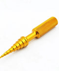 Kick Ass Miniature Bearing Remover Kit Puller Quick Installer Tool For Tiny Bore Sizes 2mm Through 14mm Sturdy Aluminum Alloy Build Golden Finish Ideal For Pro Work And No Sweat Repairs And Easy Fixes While Saving Money Today, gold aluminum tool