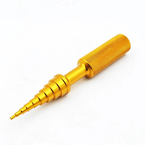 Miniature Bearing Remover Puller Tool Kit For 2 To 14 Mm Bore Aluminum Build To Fix Small Motor Parts Engines Safely Wear Resistant Design Quick DIY Fixes Better Than Old Junk Tools Save Money Now Grab This Budget Upgrade For Machine Smooth Work, gold aluminum puller handle