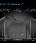 Close-up of digital programming on 4 Inch Auto Duct Booster Fan With Differential Pressure Switch for industrial ducting systems
