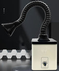 Straight Up Solid Soldering Fume Extractor With 90W Brushless Motor And Three Stage Filtration delivering flexible hose and intake