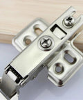 Close-up of soft close hydraulic door hinge for full overlay kitchen cabinets and cupboards 1 pack safety hinges for quiet smooth operation