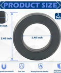 Two Pack FT240-43 Ferrite Toroidal Core For EMI And RFI Suppression with size dimensions labeled on image