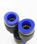 Cool 100 Pc Pneumatic Push To Connect Pipe Fittings Kit With Quick Air Hose Connector Set For Compressors And Tools In Black Blue Design Perfect For Pro Jobs, 8mm fittings
