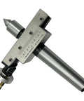 MachEl taper turning attachment with revolving live center for lathe, 3MT Morse taper, silver metal