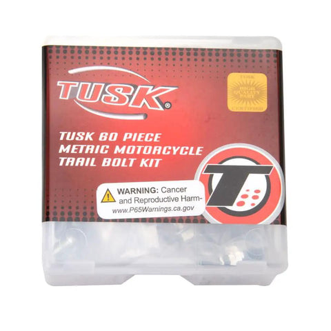 60 Piece Metric Motorcycle Trail Bolt Kit With A Full Set Of Metric Bolts And Hardware For Dirt Bikes And Off Road Maintenance