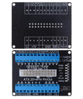 ATX Power Supply Breakout Board 24 Pin To 20/20+4/24 Header With Latching On Off Button, Independent Channel LEDs visible
