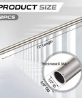 Diagram of Two Pack Five Eighths Inch Outer Diameter Cold Rolled Steel Tube Seamless Round Tubing For Industrial And Automotive Projects