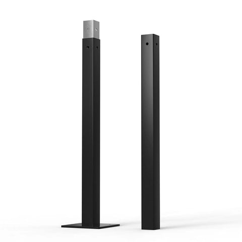 Durable 58.5 Inch Mailbox Post For Walter And Charles Mailboxes, Built To Last, 2x2 square steel post, black, outdoor use