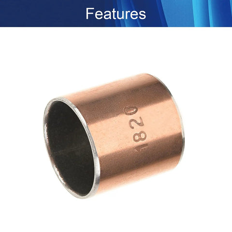 Solid As A Rock Heavy Duty Sleeve Bearing No Sweat Slip Fit Oilless Design with a copper bushings, showing 18mm bore size.