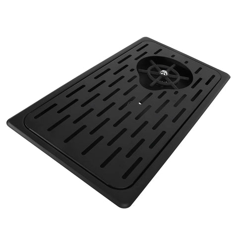 No Nonsense Matte Black Glass Rinser And Cup Washer Keeps Countertops Spotlessly Clean With Heavy Duty Stainless Steel Drip Catch Tray And High Velocity Sink Mounted Sprayer