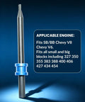 Premium Oil Pump Primer Tool For Gm Chevy Small And Big Block V6 V8, metal tool with a blue collar, fits various Chevy engines.
