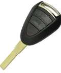 Porsche Key Fob Cover Case Replacement 3 Button Shell Fits 911 Cayman Boxster Carrera GT Remote Key Fob Easy Install No Reprogramming Needed