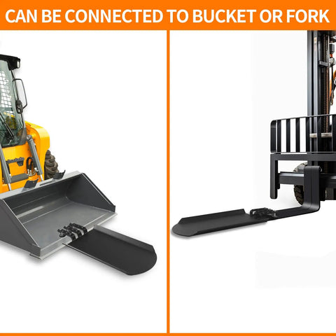 Beefy Clamp On Quick Spade 46 By 19 Inches for Bucket or Pallet Forks on Skid Steer Loader and Tractor Attachments