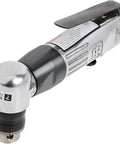 Three Eighths Inch Reversible Air Angle Drill For Service Work With Standard Duty Power, 1800 RPM, Quiet Operation, Built Tough With Jacobs Multi-Craft Chuck And Grease Plug, Great For Drilling Reaming And Honing On Metal Wood Plastic