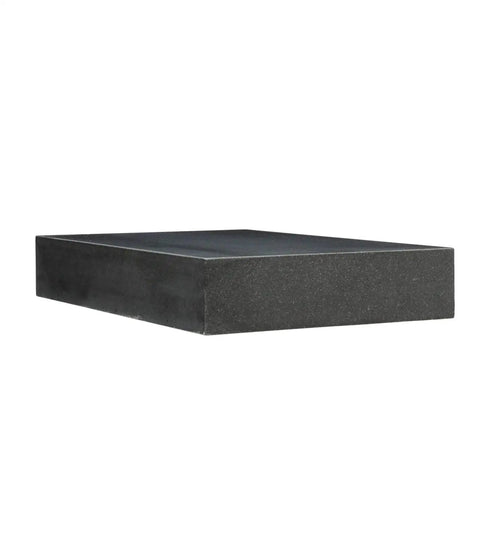 Side view of 12 Inch By 9 Inch By 2 Inch Granite Surface Plate Grade B With Zero Ledge, Precision Ground For Flatness To 0.0001 Inch.