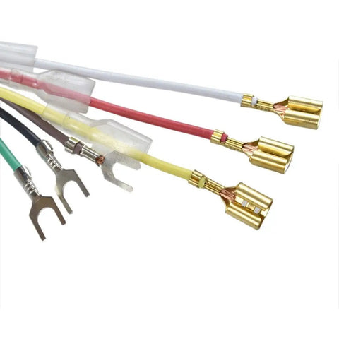 Color-coded Wiring Harness Kit With Connectors And Terminals For Throttle Keylock And Display Plug And Play Fits 24V To 72V