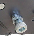 Close-up of Mechanical Quick Hitch System for Mini Excavator 0.5 to 3 Ton, showcasing rugged screw-lock coupling for attachment swaps.