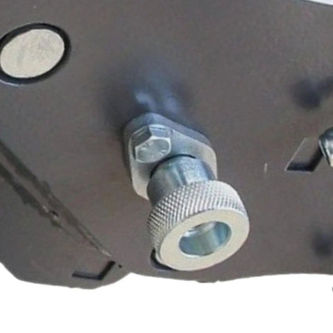 Close-up of Mechanical Quick Hitch System for Mini Excavator 0.5 to 3 Ton, showcasing rugged screw-lock coupling for attachment swaps.