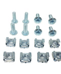 M6 screws and cage nuts set from 2 Pack 1U 12 Slot Horizontal Rack Cable Management Organizer For 19 Inch Racks