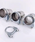 Heavy Duty Exhaust U Clamps Saddle Style for 3 Inch Exhaust Pipe Fit 3 Inch Outer Diameter Pack of 2 Stainless Steel U Bolt Clamp